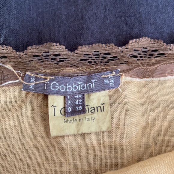 size M - Italian linen skirt - Gabbiani - handkerchief hem, raw edges, beautiful - Picture 3 of 8